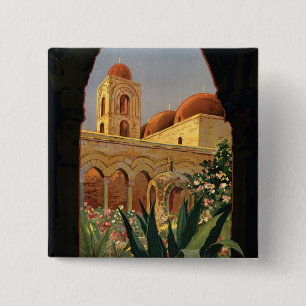 Palermo 15 Cm Square Badge