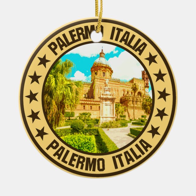 Palermo                                            ceramic tree decoration (Front)