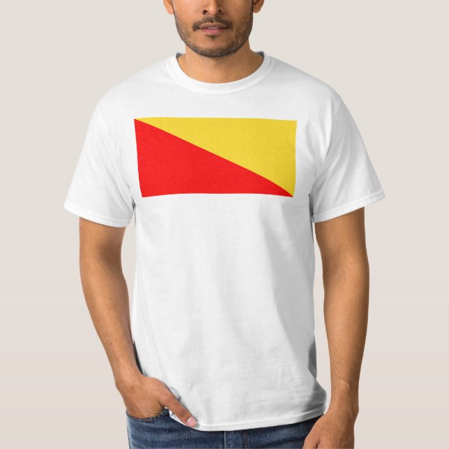 Palermo city flag italy symbol Sicily sicilia ital T-Shirt (Front)