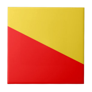 Palermo city flag italy symbol Sicily sicilia ital Tile