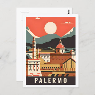 Palermo Italy Famous Travel Place Postcard