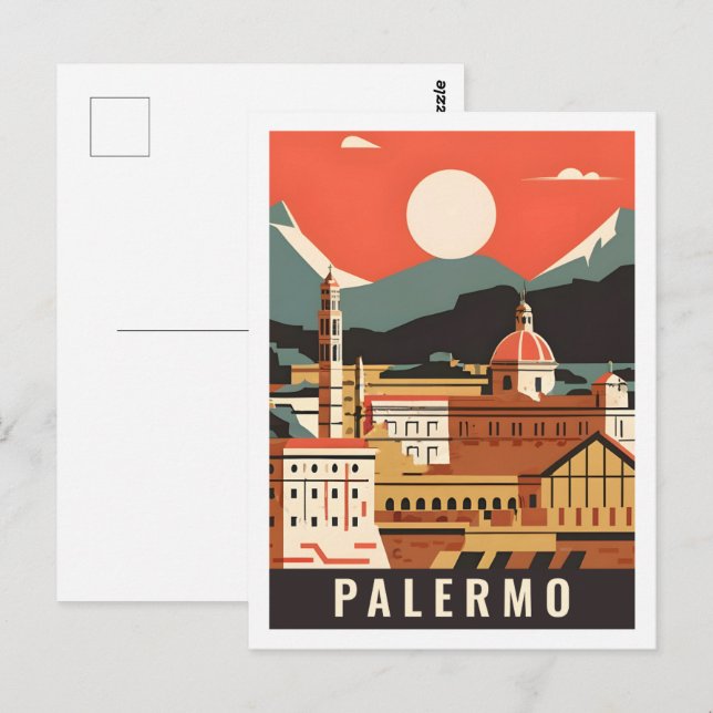 Palermo Italy Famous Travel Place Postcard (Front/Back)