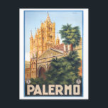 Palermo Italy vintage travel Postcard<br><div class="desc">Palermo Italy vintage travel Postcard</div>