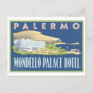 Palermo Mondello Palace Hotel Postcard