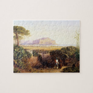 Palermo, Sicily, 1847 (oil on canvas) Jigsaw Puzzle