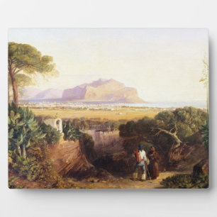 Palermo, Sicily, 1847 (oil on canvas) Plaque