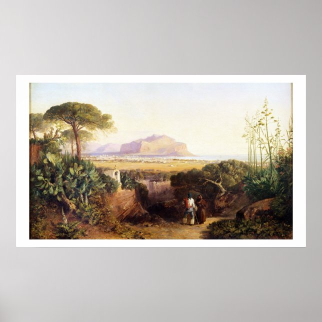 Palermo, Sicily, 1847 (oil on canvas) Poster (Front)