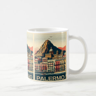 Palermo sicily italian vintage souvenir gifts coffee mug