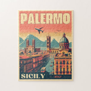 Palermo sicily italian vintage souvenir gifts jigsaw puzzle