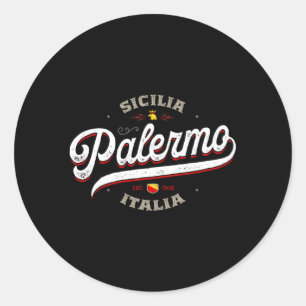 Palermo Sicily Italy Sicilia Italia Travel Classic Round Sticker