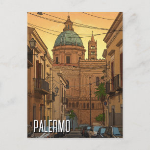 Palermo Sicily Italy Travel Postcard