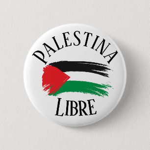 Palestina Libre Free Palestine Español Button Pin