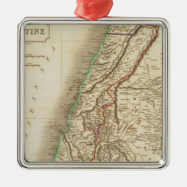 Palestine 2 metal tree decoration (Front)