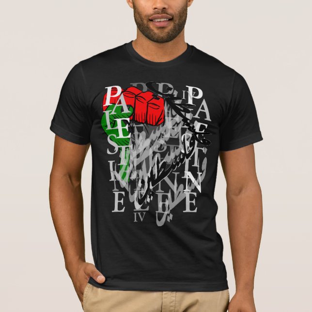 Palestine .3 black T-Shirt (Front)