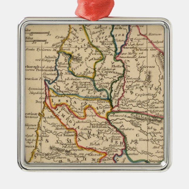 Palestine 5 metal tree decoration (Front)