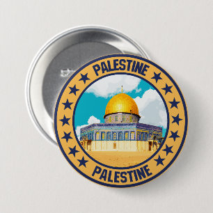 Palestine                                          7.5 cm round badge