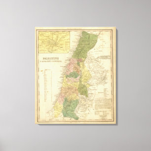 Palestine and Adjacent Countries 2 Canvas Print