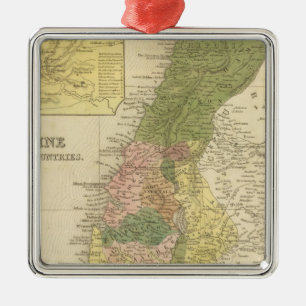 Palestine and Adjacent Countries Metal Tree Decoration