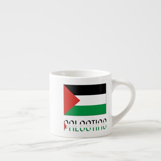 Palestine and Palestinian Flag Espresso Cup (Right)