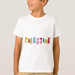 PALESTINE Arabic Name Colourful kids design Hoodi T-Shirt