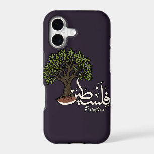 Palestine Arabic word with Palestinian Olive Tree