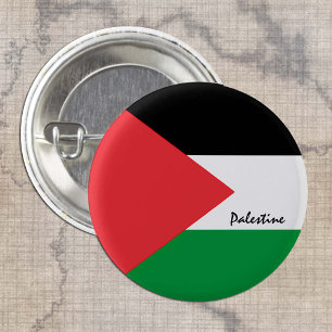 Palestine button, patriotic Palestinian Flag 3 Cm Round Badge