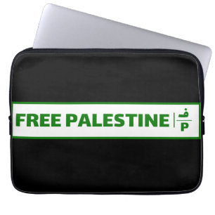 Palestine car registration plate - Free Palestine Laptop Sleeve