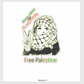 Palestine Car Sticker, Palestinian Flag Decal, Gaz
