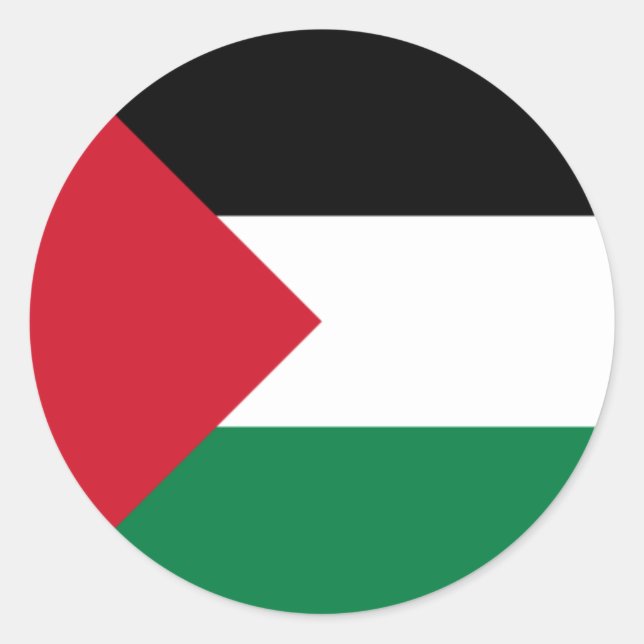 palestine classic round sticker (Front)