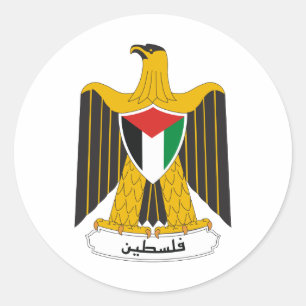 Palestine Coat of Arms Classic Round Sticker