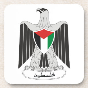 palestine coat of arms coaster