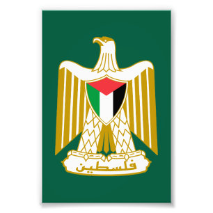 Palestine country coat arms symbol emblem flag eag photo print