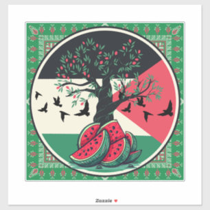 palestine culuture   palestine watermelon, olive t