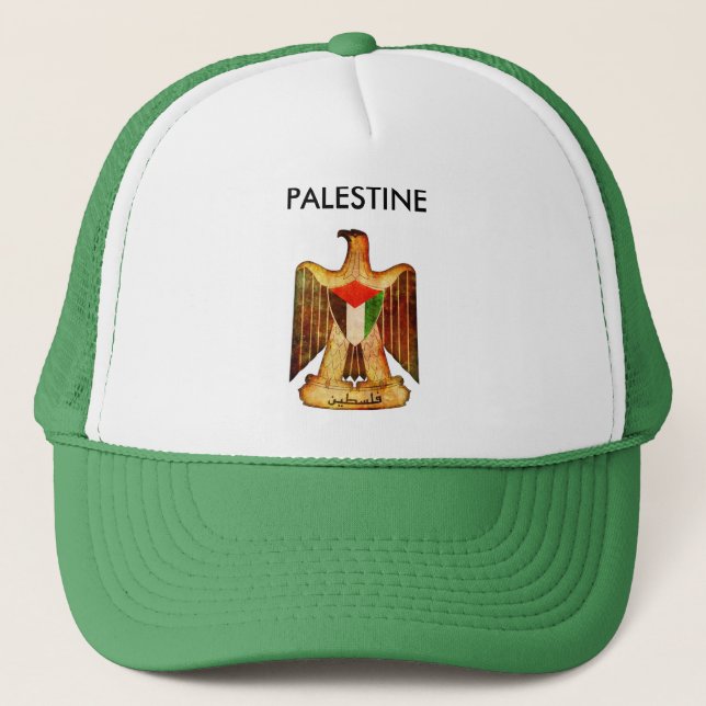Palestine Eagle Customised Trucker Hat Men Cap (Front)