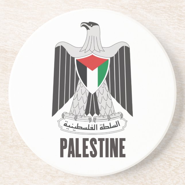 PALESTINE - emblem/flag/coat of arms/symbol Coaster (Front)