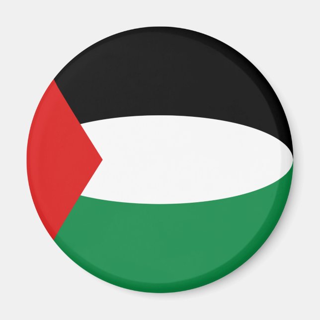 Palestine Fisheye Flag Magnet (Front)