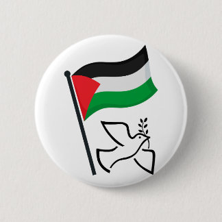 Palestine Flag فلسطين Peace Dove | Free Palestine  6 Cm Round Badge