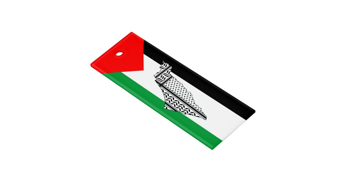 Palestine Flag and Map with Keffiyeg Pattern Ruler | Zazzle