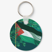 Palestine flag and olive tree