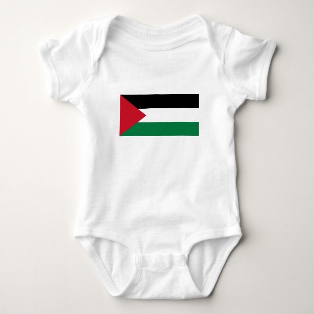 Palestine Flag Baby Bodysuit (Front)