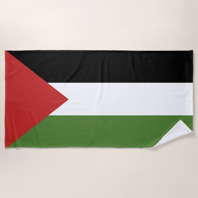 Palestine flag beach towel (Front)