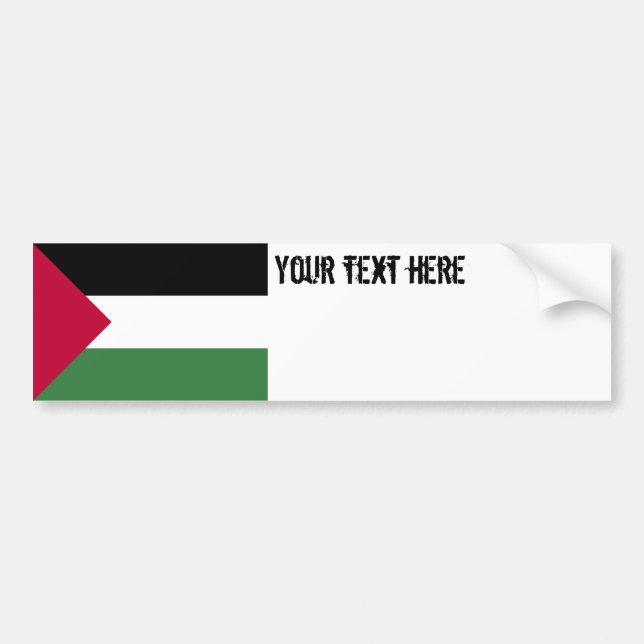 Palestine Flag Bumper Sticker (Front)