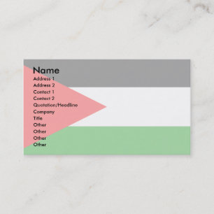 Palestine Flag Business Card