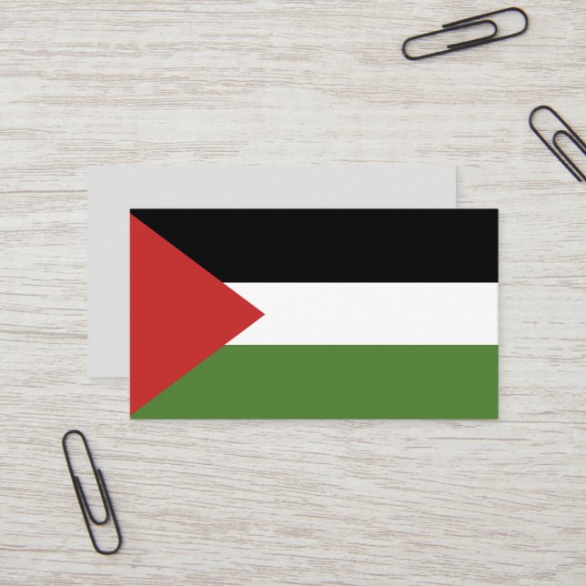 Palestine flag business card (Front/Back In Situ)