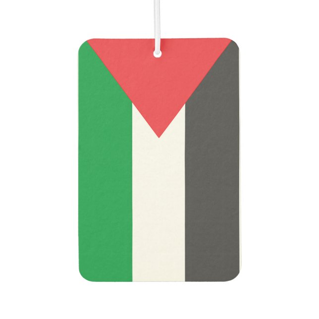Palestine flag car air freshener (Front)