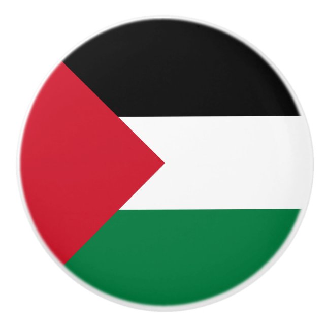 Palestine Flag Ceramic Knob (Front)