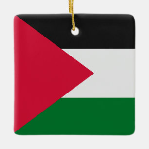 Palestine Flag Ceramic Ornament