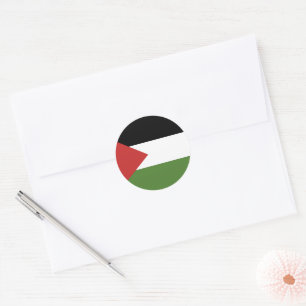 Palestine flag classic round sticker