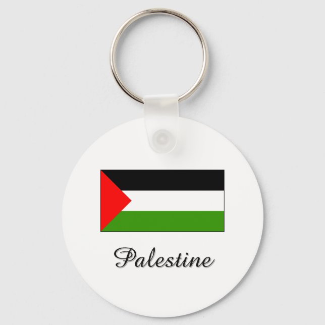 Palestine Flag Design Key Ring (Front)