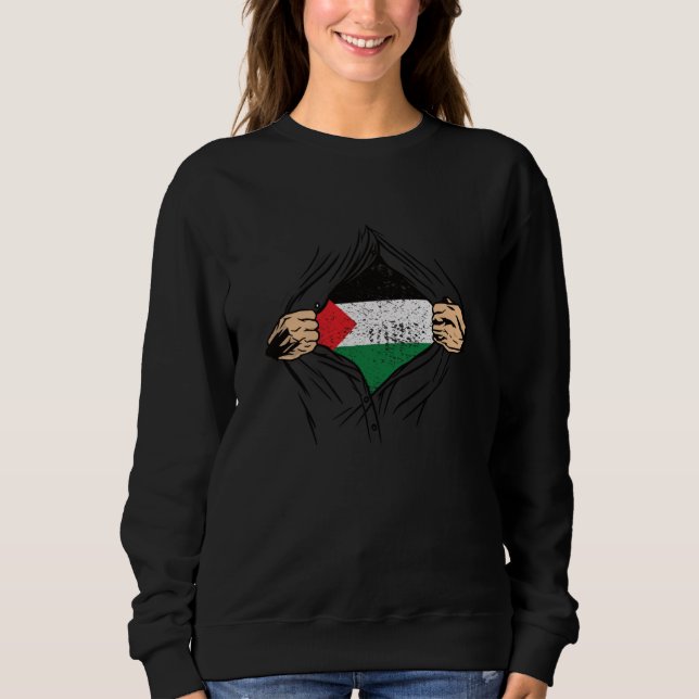 Palestine Flag for Palestinian Sweatshirt (Front)